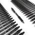 Shuttle Art Black Gel Pens, 100 Pack Retractable Medium Point Rollerball Gel Ink Pens for Office School