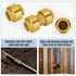 SUNGATOR 1/2 Inch Pushfit Plumbing Fittings, 12 Pack, No Lead Brass Push to Connect for PEX, Copper, CPVC