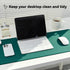 Large Waterproof Gaming Mouse Pad with Durable Stitched Edges, Non-Slip Rubber Base, 15.74"x35.43", Green