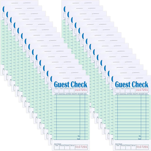 30 Pack Guest Checks for Servers, Server Note Pads Waitress Check Pads