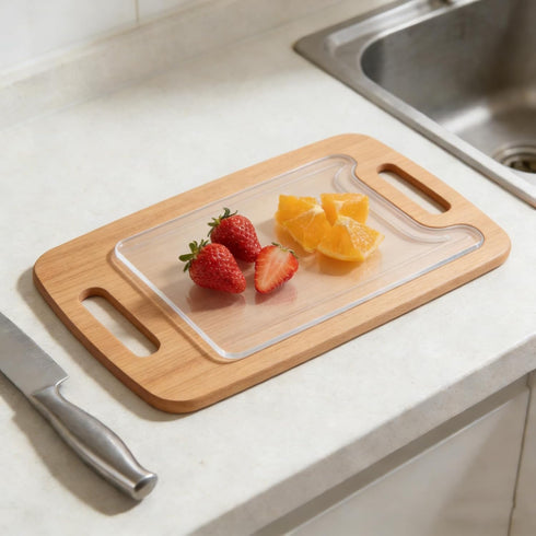 KINGRIA 2 in1 1/4'' Cutting Board Router Template for Woodworking Thick DIY Router Template for Cutting Board Acrylic