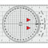 Liquidraw Portland Course Plotter with Marine Protractor | Navigation Protractor | Useful Tool for Marine Navigation |