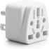 US Travel Plug Adapter, Unidapt EU/UK/AU/CN/JP/Asia/Italy/Brazil to USA Type B, Grounded Wall Plug Converter