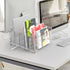 File Sorter Organizer, 5 Sections Acrylic Letter Tray for Desk, Mail Organizer Holder for Envelopes, Mail, Electronics