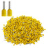 XHF 1000 PCS AWG 18/1.0mm² Insulated Copper Wire Ferrules, Crimp Pin Cord End Terminals, Yellow