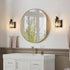 Dimmable Bulb Battery Operated Wall Sconce, Rechargeable Magnetic Wall Lamp with Remote Control, LED & Clear Glass