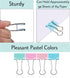 Mr. Pen Pastel Binder Clips, 50 Pack, 0.75 Inch Small Clips, Micro Binder Clips for Office