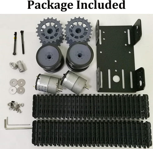 Premium DIY Tracked Robot Chassis Kit Intelligent Robotic Chassis, Remote Control Caterpillar Moving Tank Platform