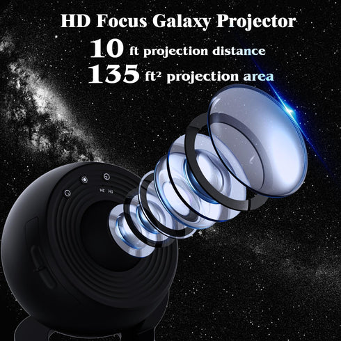 Bedroom,13 1 Galaxy Projector for in Planetarium Star Projector with Solar System & Constellation,Ceiling Night Light
