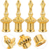 LIFKOME Set 4 1.96X0.78 Inches Lamp Finial Caps of - Solid Zinc Alloy Lamp Shade Holder Knobs for Table and Floor Lamps