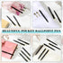 Teling 72 Pcs Mini Ballpoint Pens, 4 Inch Short Bulk, Tiny Ink Pens for Notebook, School, Office (Black, Gold)