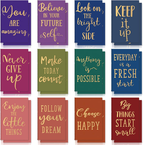 Zonon Mini Colorful Notebooks, Funny Motivational Journals Notepads Inspirational Notepads Small Pocket Notebook for