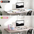 Marbrasse 5-Tier Paper Letter Tray Organizer, Mesh File Organizer for Desk, Pink