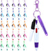 Sherr 25 Sets Mini Highlighter Nurse Pens, Retractable Shuttle Pens, Highlighter Pen, Nursing Keychain