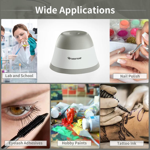 Vortex Mixer 4000rpm, Mini Vortex Mixer for Paints, Nail Polish, Tattoo Ink, Eyelash Adhesives, Acrylic Paints Mixing,