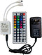 LED Light Remote Controller IR Receiver Adapter Set, DC 12V 2A Power Supply Plug for Strip Lights