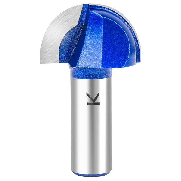SMJXTOP 1-1/4" Cutting Diameter Cove Box Round Nose Router Bit Set 1/2 Inch