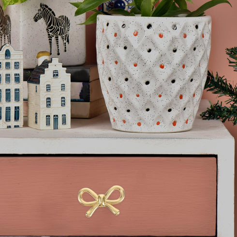 Closet 1pcs Brass Bow Tie Drawer Handle Vintage Cabinet Pulls Metal Bow Dresser Knobs for Shoe Cabinet Bedside Table