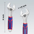 WORKPRO 8-Inch Adjustable Wrench, Premium Cr-V Steel with Rubber Anti-Slip Grip, Wide Jaw Opening, Metric/SAE Scales