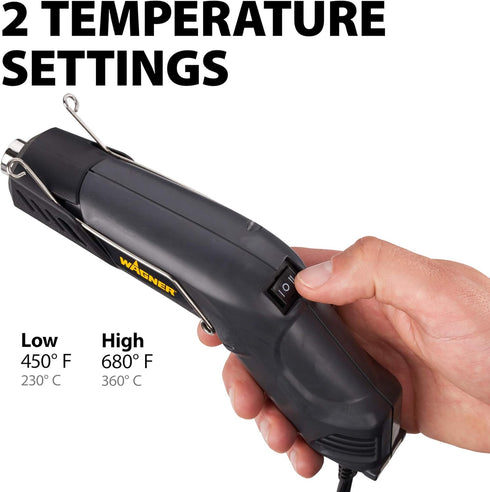 2410909 HT400 680 450 Wagner Spraytech Craft Kit Heat Gun, Heat Gun Kit for Crafting, Embossing, Candle Making, Shrink