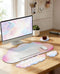 JIKIOU Large Cloud Mouse Pad Waterproof with Cloud Keyboard Wrist Pad and Cloud