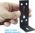 Aracombie 10Pcs 90 (3x1.2x1.6inch) Black L Bracket, Joint Right Angle Bracket Corner Brace, Degree Angle Brackets