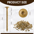 200 Pcs Construction Lag Screws #14 x 3 Inch, Exterior Structural Coated Star Drive Screws with Modified Truss Washer
