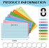 800 3x5 Inches PCS Index Cards Colored Flash Cards with Ring, Punched Lined Flashcards Ruled Index Cards Notecards