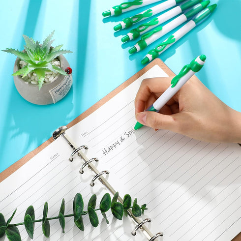 Mental Health Awareness Retractable Pen, Green Ribbon, Black Ink Ballpoint Pen Bulk for Charity Volunteers