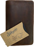 Hide & Drink Rustic Cover for Leuchtturm A6 Hardcover Notebook, Full Grain Leather, Handmade, Bourbon Brown (Notebook