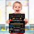 Double Sided First & Last Day of School Chalkboard, 10 x 12 Inch Reusable Wooden Sign for Kids/Girls/Boys, Photo Props