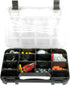 Performance Tool W5189 Durable Plastic Storage Organizer with Full-Height Dividers for Parts and Tools, Flat or Upright Storage with Built-in Feet by Performance Tool