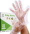 Comfy Package [100 Count Disposable Poly Plastic Gloves for Cooking, Food Prep and Service, Latex & Powder Free