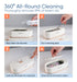 3 47Khz 12oz MAGIC JOHN Ultrasonic Cleaner, Modes Professional Ultrasonic Jewelry Cleaner, Ultrasonic Retainer Cleaner