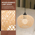 Vintage Bamboo Hanging Chandelier Lamp Shade