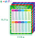 Xloey Multiplication Chart - 12x16 Inch Educational Posters for Kids, 4 Pcs for Classroom
