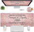Large Gaming Mouse Pad, Long Extended XL Ergonomic Mousepad Desk Pad, Large Rubber Mice Pads Stitched Edges, 31.5'' X 11.8'+ Cup Coaster, Proverbs 31:25,Bible Verse Pink Glitter Design by Yuxcfhjfe