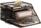 Vintage Wood & Metal Letter Tray - Stackable Desk Organizers for File, Magazines, Mail, with Pen Holder (3 Layer)