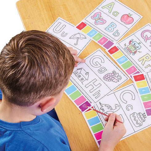 FN106 Pack 13, Baker Ross Alphabet Magic Painting Pictures - of Painting Kits for Kids