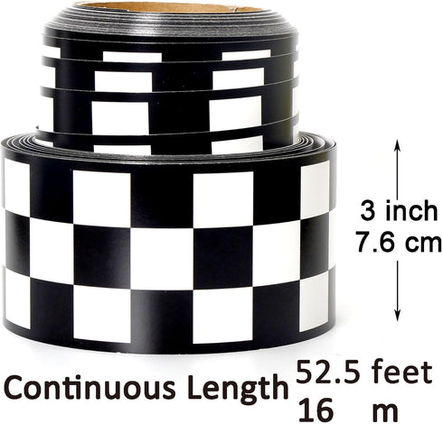 Youngever 52.5 ft Bulletin Board Borders for Classroom Decoration, Checker Design by Youngever