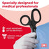 Ever Ready First Aid Titanium Bonded Bandage Shears, 7 1/4" Bent, Tactical Stealth Black