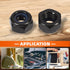 MewuDecor #8-32 304 18-8, 50 Nylon Insert Hex Lock Nuts Locknuts, Stainless Steel Black Oxide, PCS