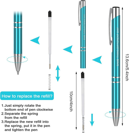 Snarky Office Pens, Funny Ballpoint Pens with Complaining Quotes, Work Sucks Pen, Black Ink, 20 Pieces