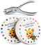 ONEDONE Punch Cards, 3.9" Round Reward Punch Cards for Classroom with Hole Puncher, Teacher Supply Must Haves