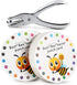 ONEDONE Punch Cards, 3.9" Round Reward Punch Cards for Classroom with Hole Puncher, Teacher Supply Must Haves
