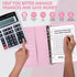 Blingbin 100 Envelopes Money Saving Challenge Binder, Savings Challenges Book with Envelopes & Reusable Tracker, Fun and Easy Way to Save 5,050 Budget Binder, Gift for Friends and Family (Pink) by Blingbin