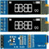 WWZMDiB 3 Pcs 0.91 OLED Display Screen with I2C IIC SSD1306 Compatible with