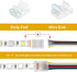 6 Pin LED Strip Connectors - Solderless 10 Pack with 16.4ft Extension Cable for Waterproof 12mm LED Strip Lights
