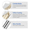 ,1/4" 1/4 2D 3D HUHAO Point Cutting Roundover Router Bit Shank,Cutting Dia. ,Round-Over Plunge Cutter for Wood