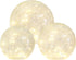 Crackle Globe LED Lamp, Battery Operated Lighted Glass Orb for Christmas Decoration, Gold Mercury Glass Ball Light for